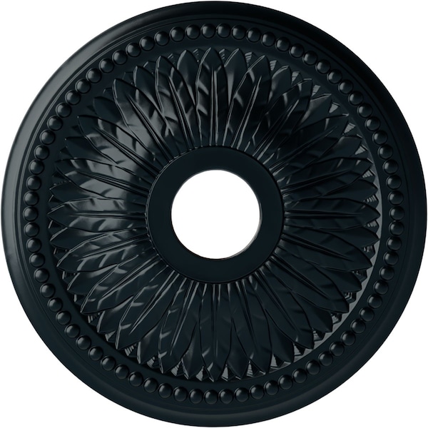 Ekena Millwork Bailey Ceiling Medallion (Fits Canopies up to 5 3/4"), 18"OD x 3 3/4"ID x 1 1/2"P, Night Shade CM18BINSF - main